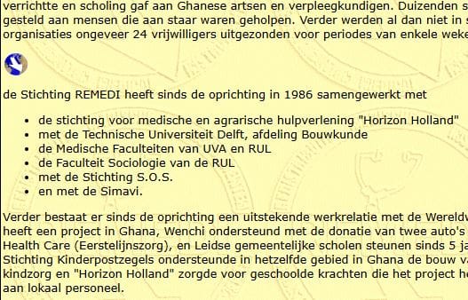 Geschiedenis Stichting REMEDI