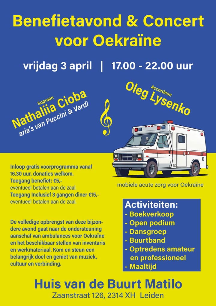 Benefiet Concert voor ambulance Oecraine
