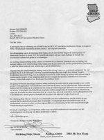 Brief van stichting 'Help Ghana'.