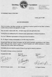 Act of Donation